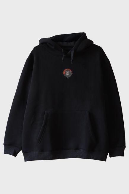 Şempanze Nakışlı Hoodie