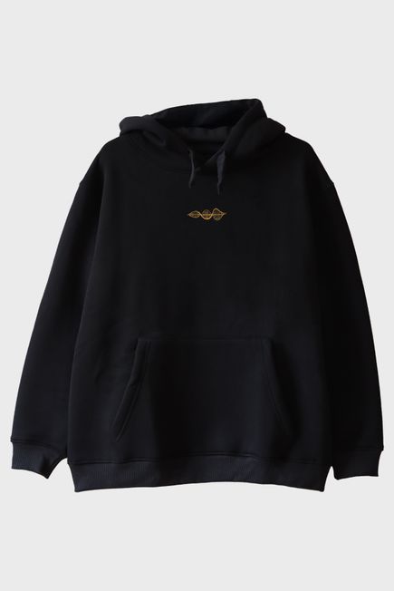 Sarı DNA Nakışlı Hoodie