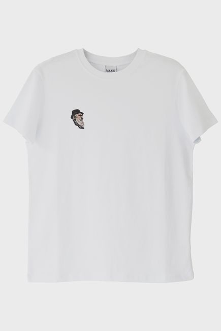 Charles Darwin Desenli Nakış Tişört - Evrim Ağacı Temalı