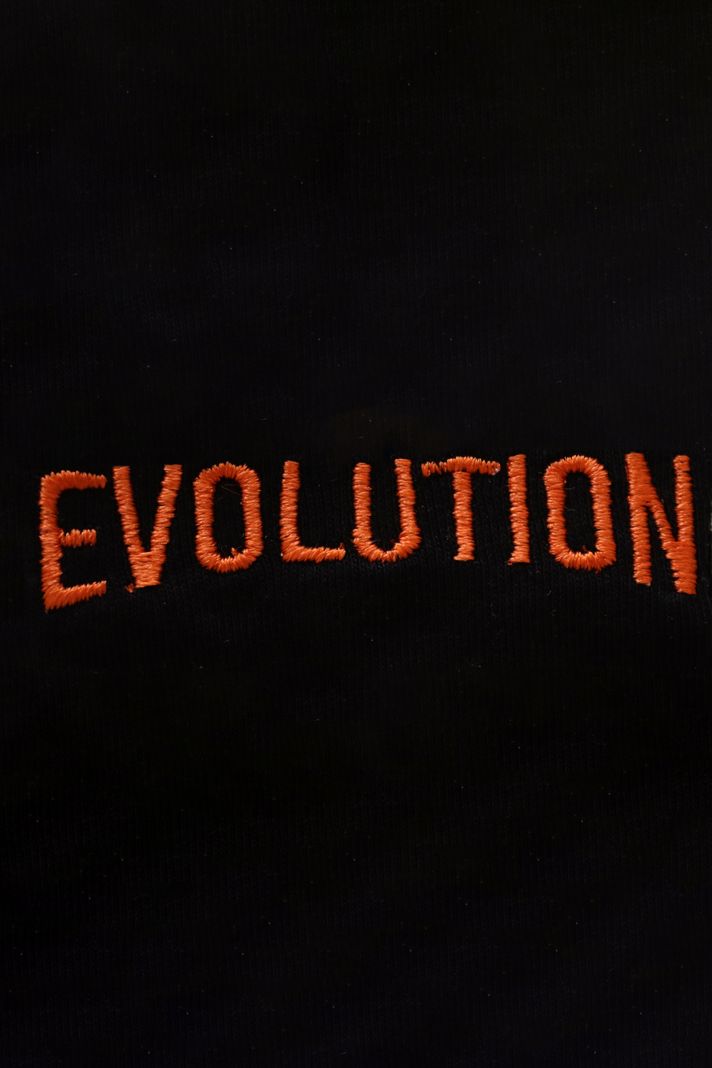 Turuncu Evolution Nakışlı Hoodie