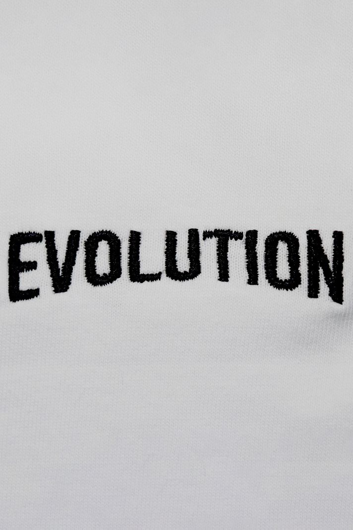Siyah Evolution Nakışlı T-Shirt