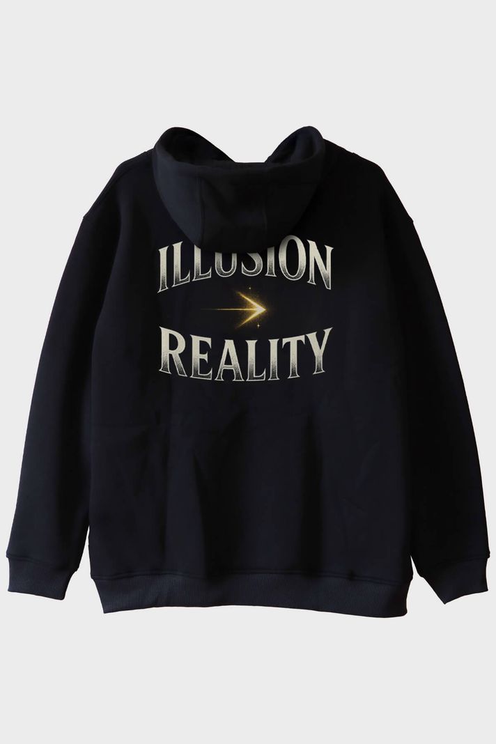İllüzyon Reality Siyah Hoodie