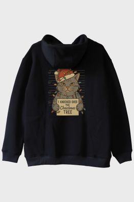 I Knocked the Tree Siyah Hoodie