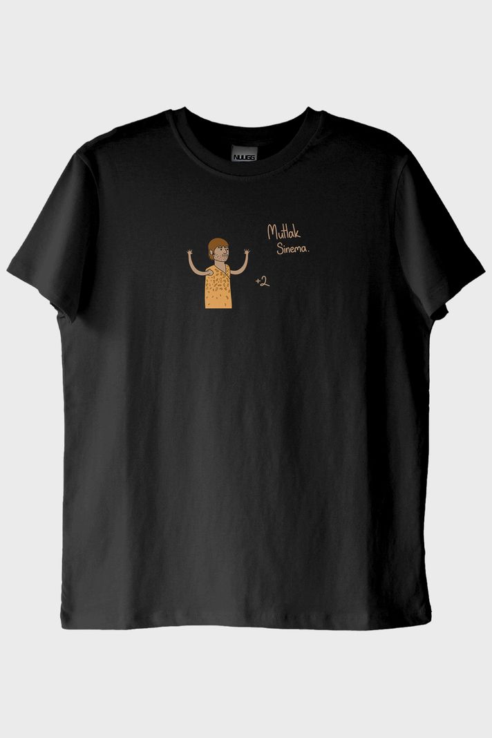 +2 Bilgelik Siyah Tişört