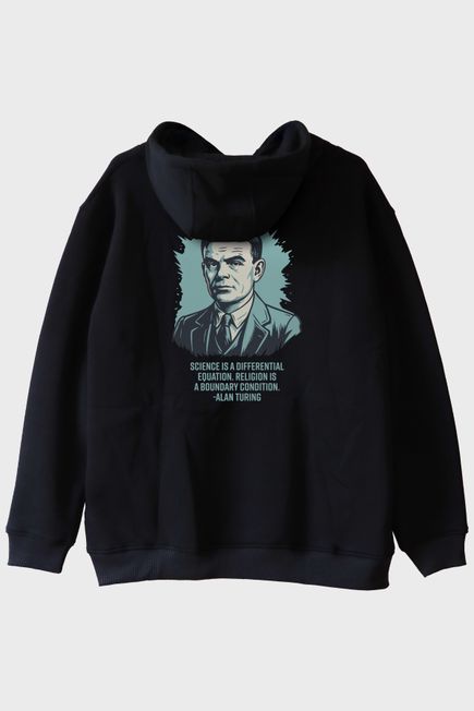 Science is a Differential Equation Alan Turing Baskılı Hoodie