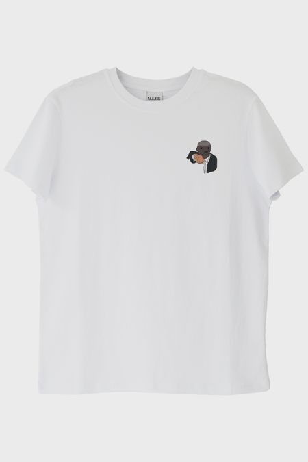 Elimi Öp Baskılı Beyaz Tişört