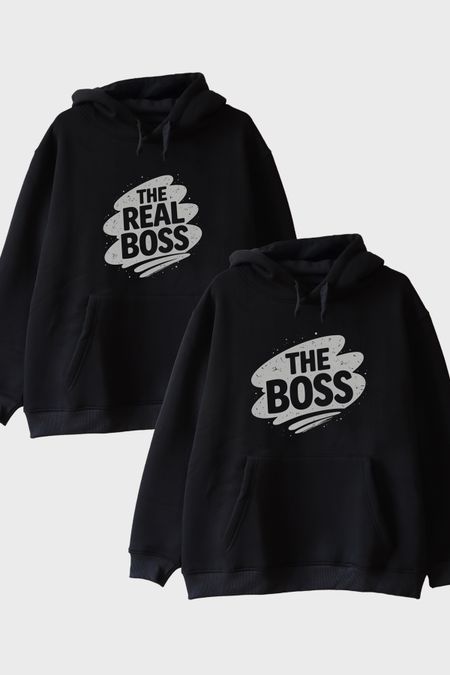 The Boss Çift Siyah Hoodie