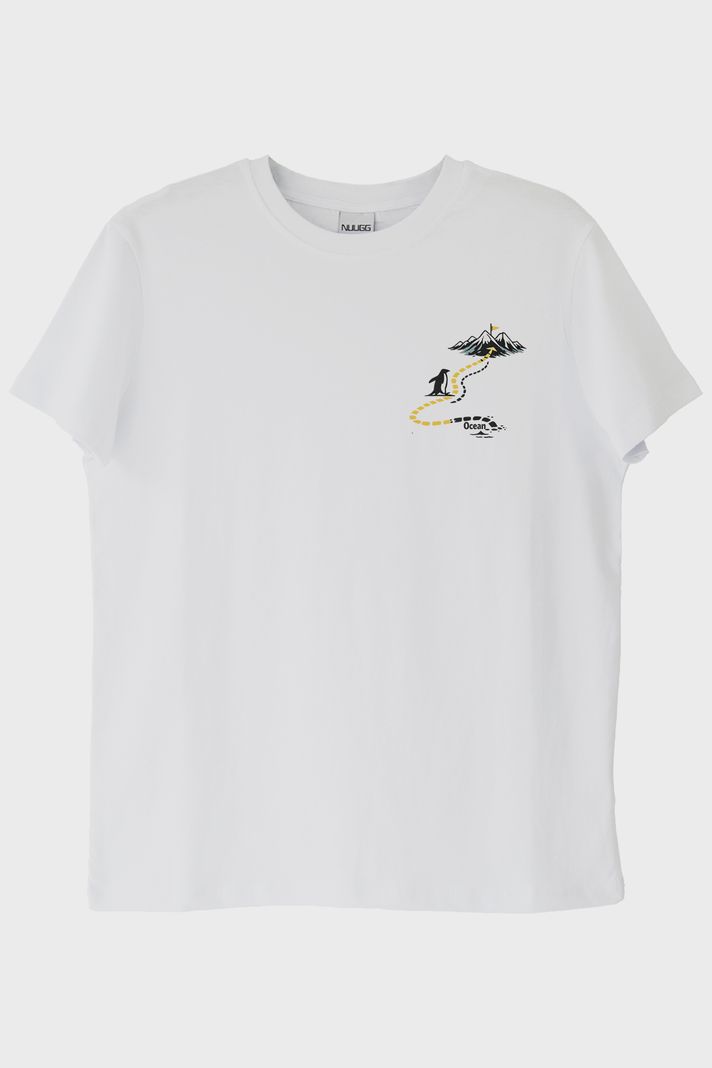 Rota Dışı Beyaz Tişört