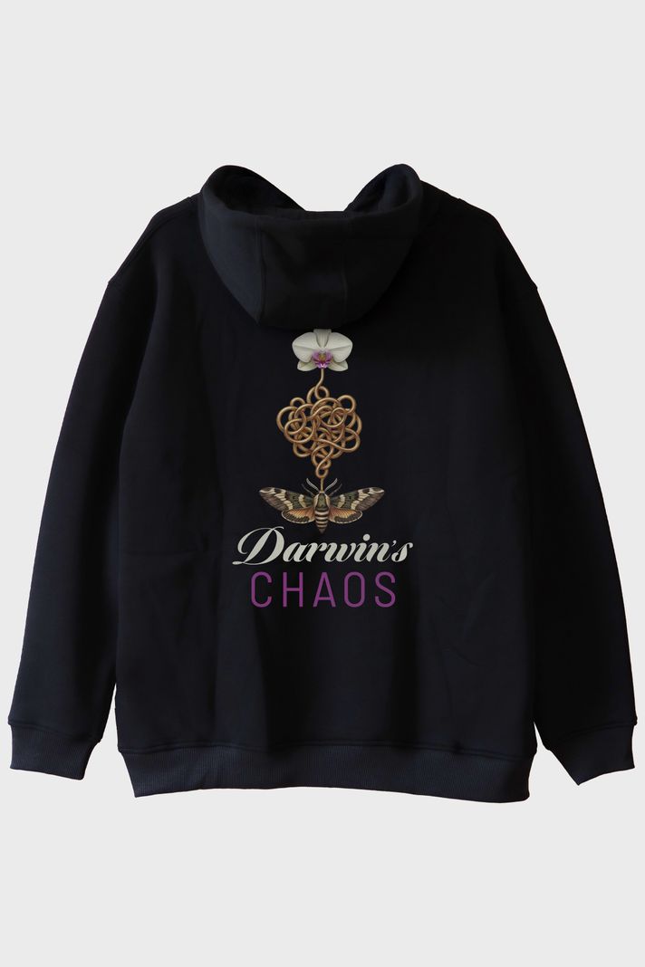Darwin's Chaos Siyah Hoodie
