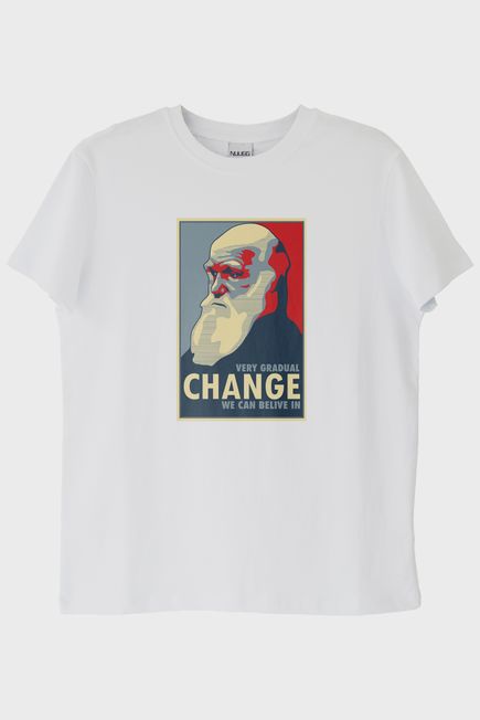 VERY GRADUAL CHANGE Baskılı Beyaz Tişört