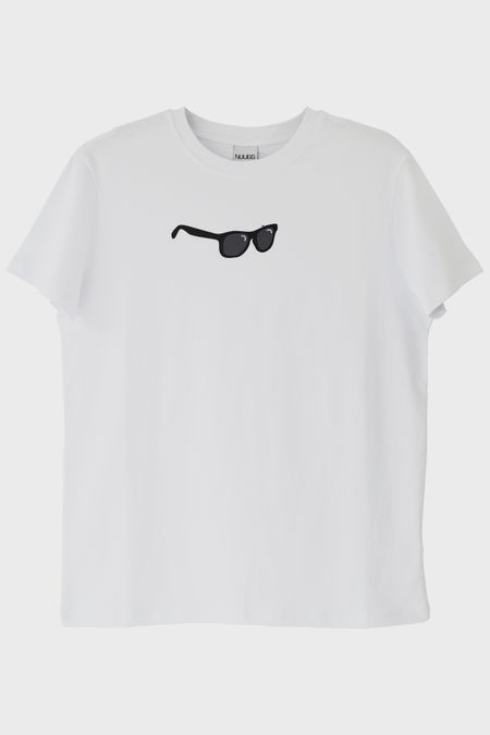 Donca Gözlük Beyaz Tişört