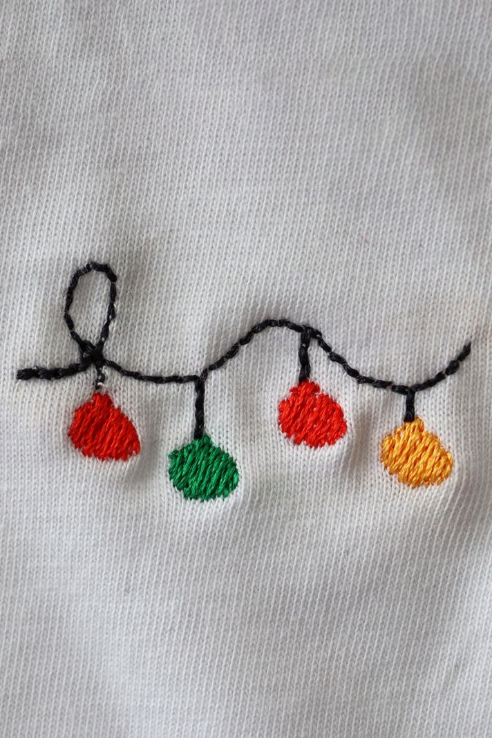 Renkli Işıklar Beyaz Tişört