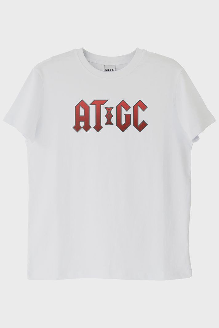 Genetik Kod ATCG Beyaz Tişört