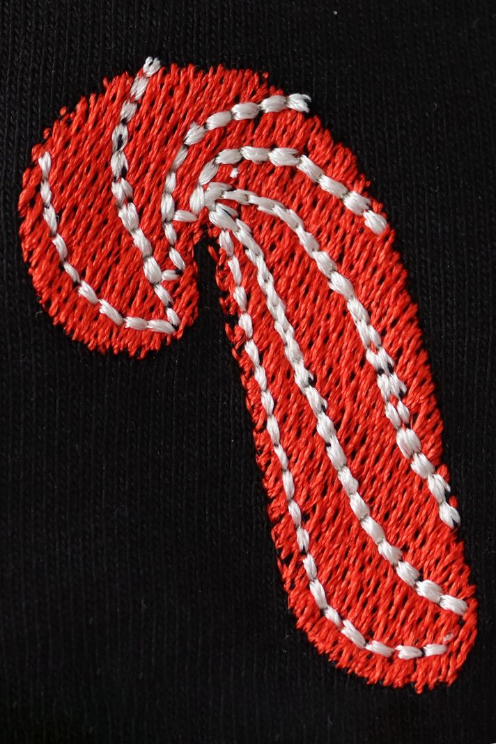 Candy Cane Siyah Hoodie