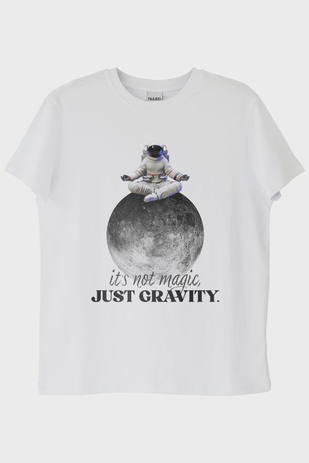 Just Gravity Beyaz Tişört