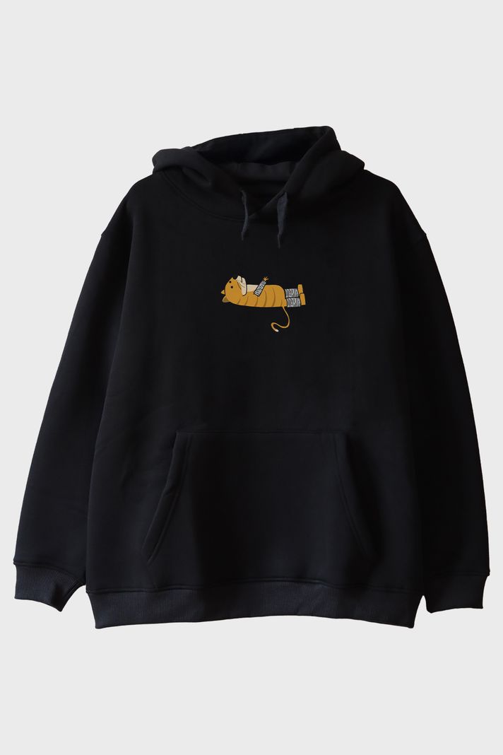 Sakat Kedo Siyah Hoodie ön görsel