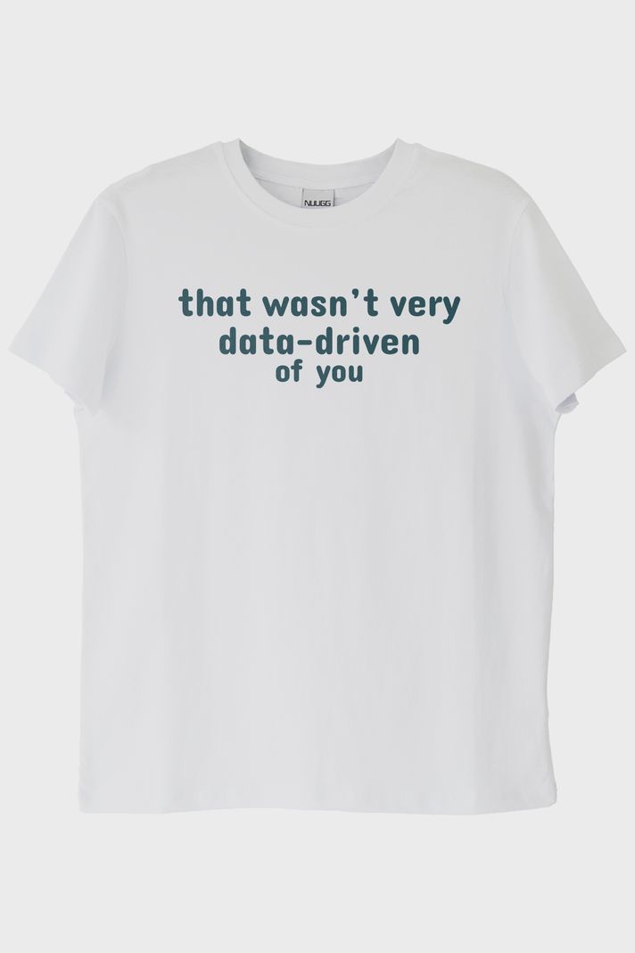 Data Driven Beyaz Tişört