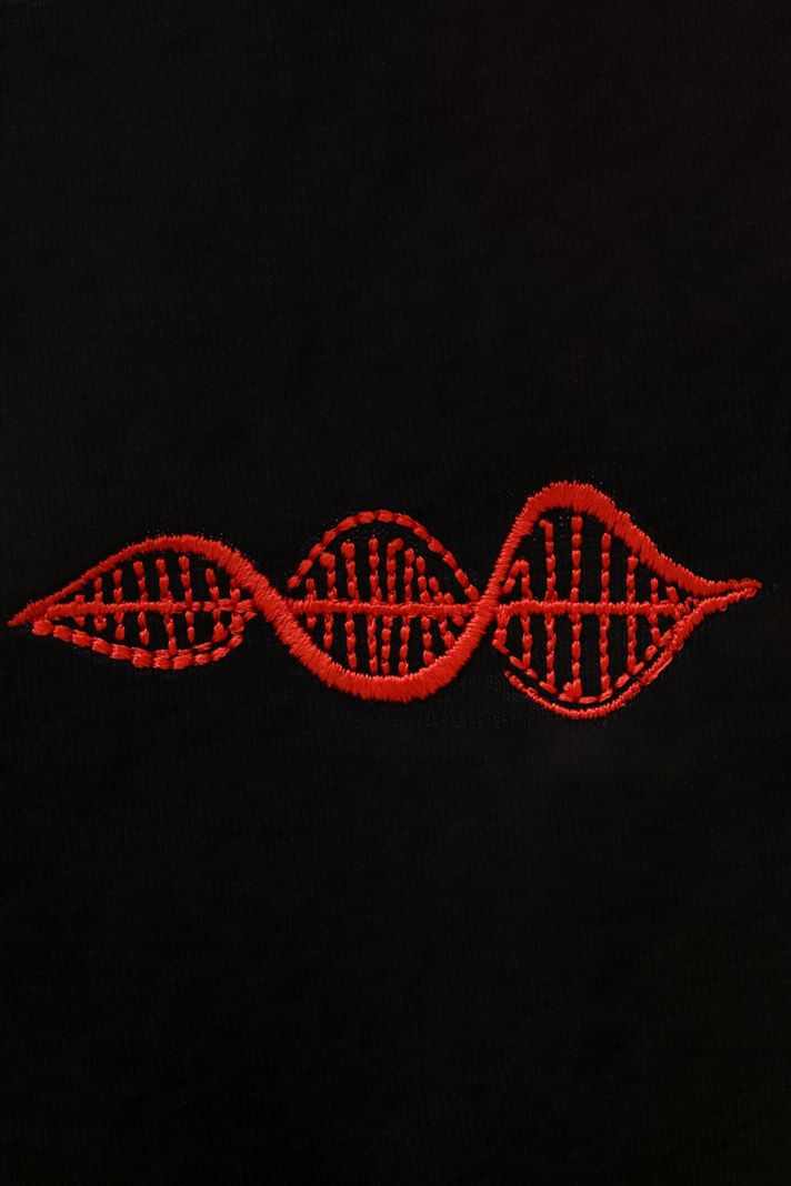 Kırmızı DNA Nakışlı Hoodie