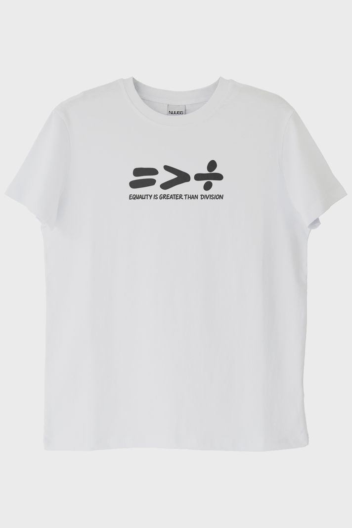 Equality Greater Than Division Beyaz Tişört