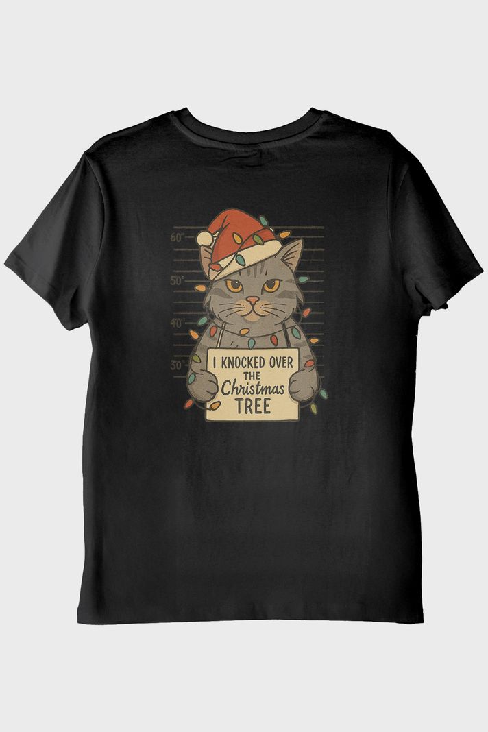 I Knocked the Tree Siyah Tişört