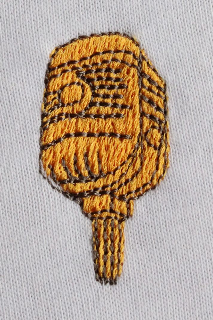 Altın Mikrofon İşlemeli Müzik T-Shirt