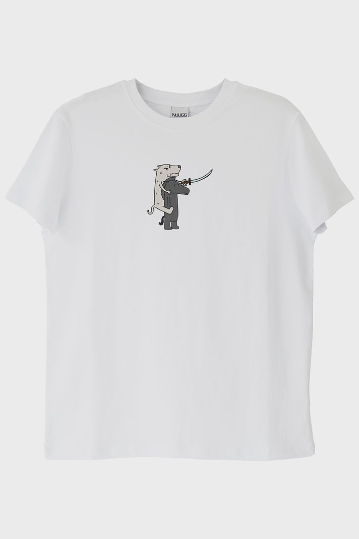 Yakın Dur Beyaz Tişört