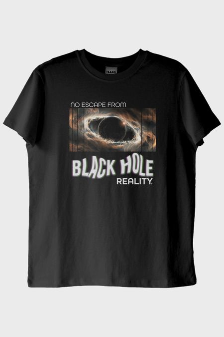Kara Delik Gerçekliği Siyah Tişört
