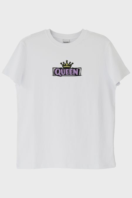 Queen Taç Beyaz Tişört
