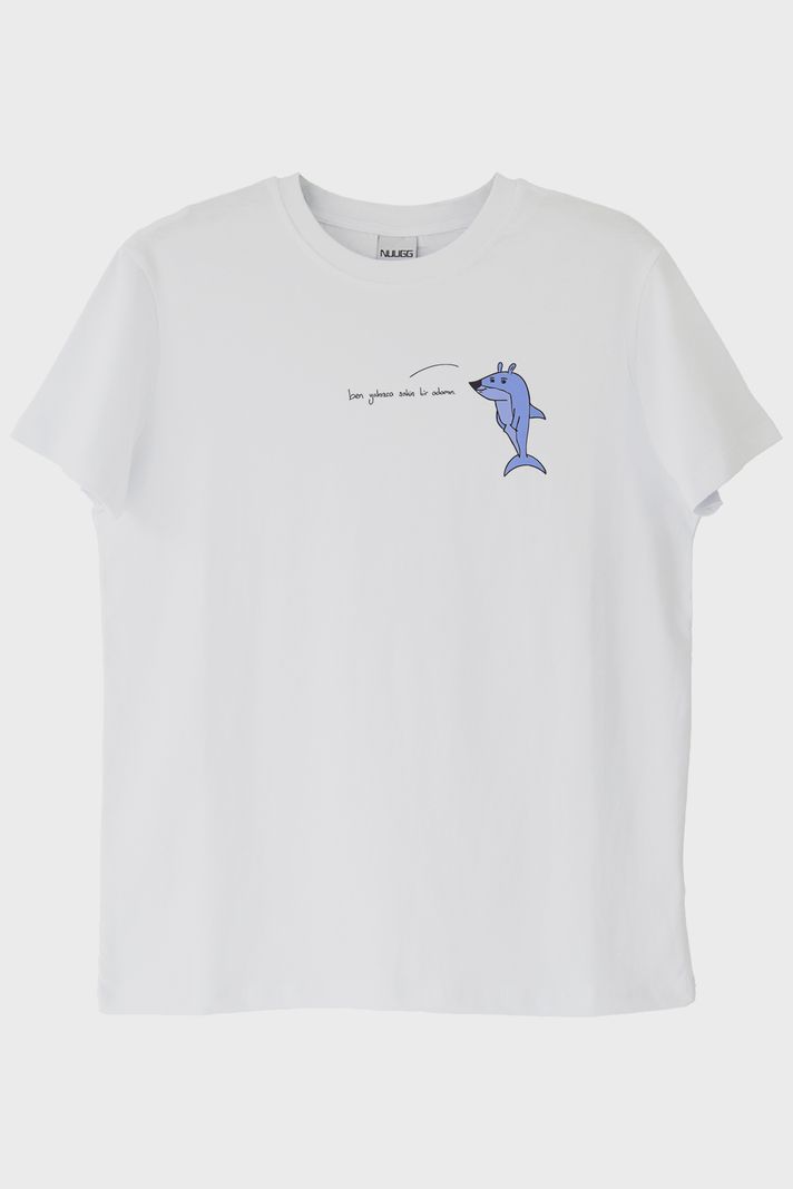 Sakin Bir Adam Yunus Beyaz Tişört