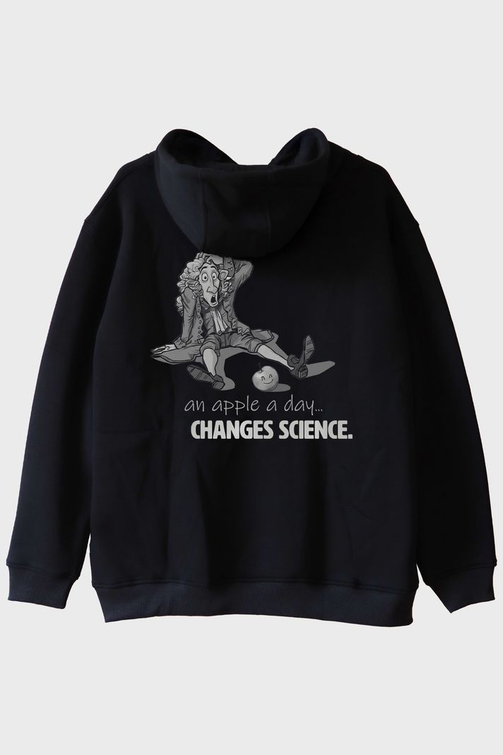 Newton's Happy Apple Siyah Hoodie