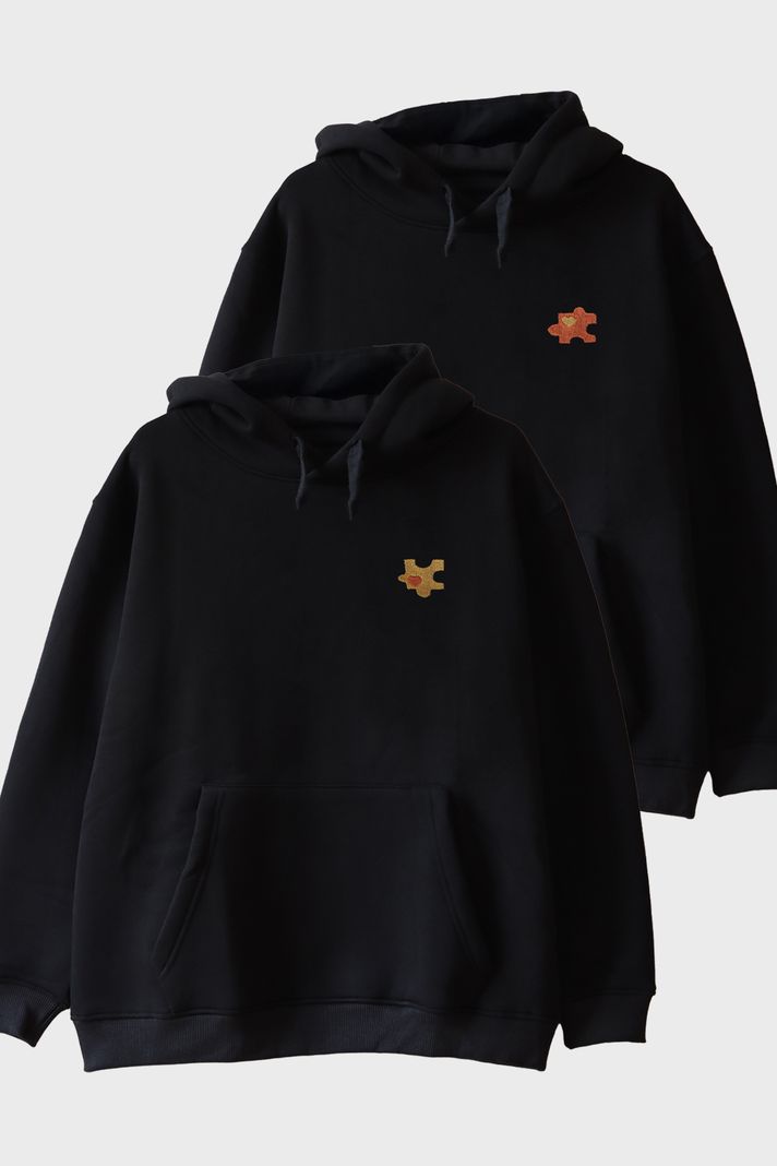 Puzzle Parçalı Çift Kombin Tişörtü - Sevgililer Günü Hediyesi