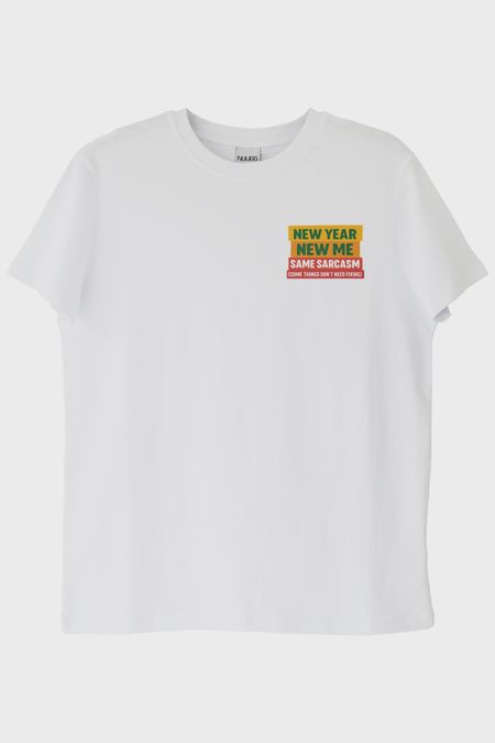 Same Sarcasm Beyaz Tişört