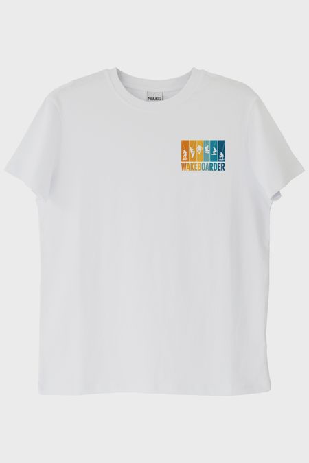 Wakeboarder Beyaz Tişört
