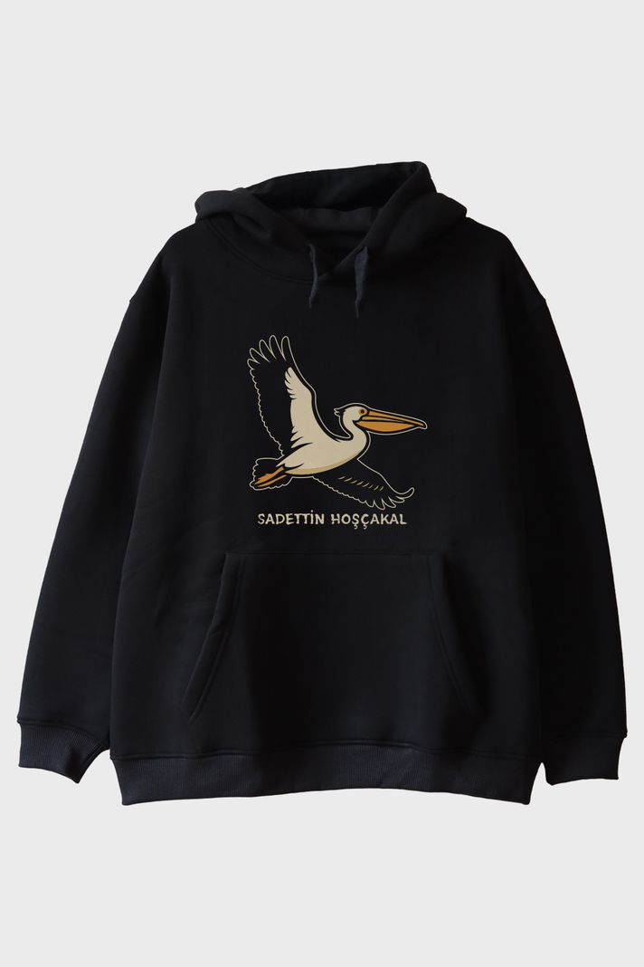Hoşçakal Sadettin Siyah Hoodie