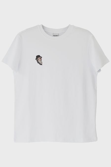 Charles Darwin Desenli Nakış Tişört - Evrim Ağacı Temalı