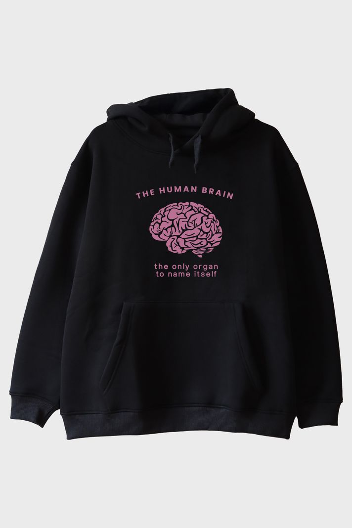 The Human Brain Baskılı Tasarım Hoodie