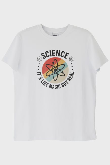 Magic Science Beyaz Tişört