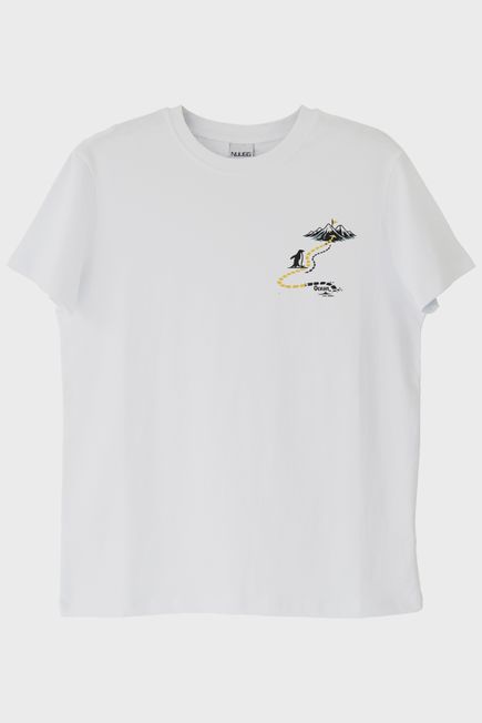 Rota Dışı Beyaz Tişört