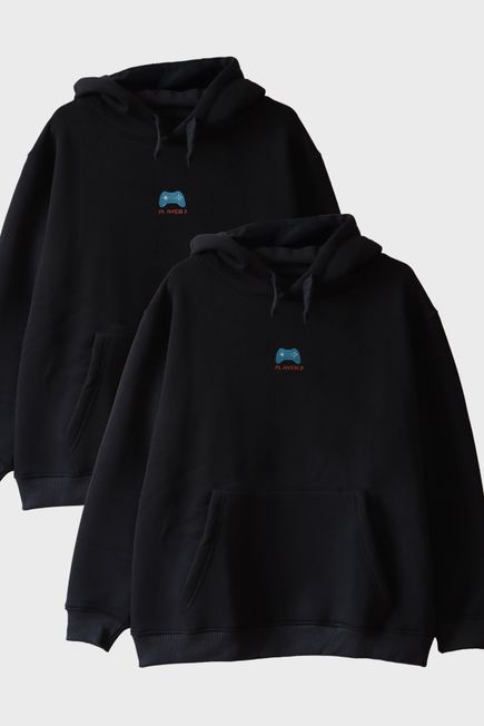 Player 1 ve Player 2 Çift Kombin Hoodie - Sevgililer Günü Hediyesi - Gamer, oyuncu hediyesi