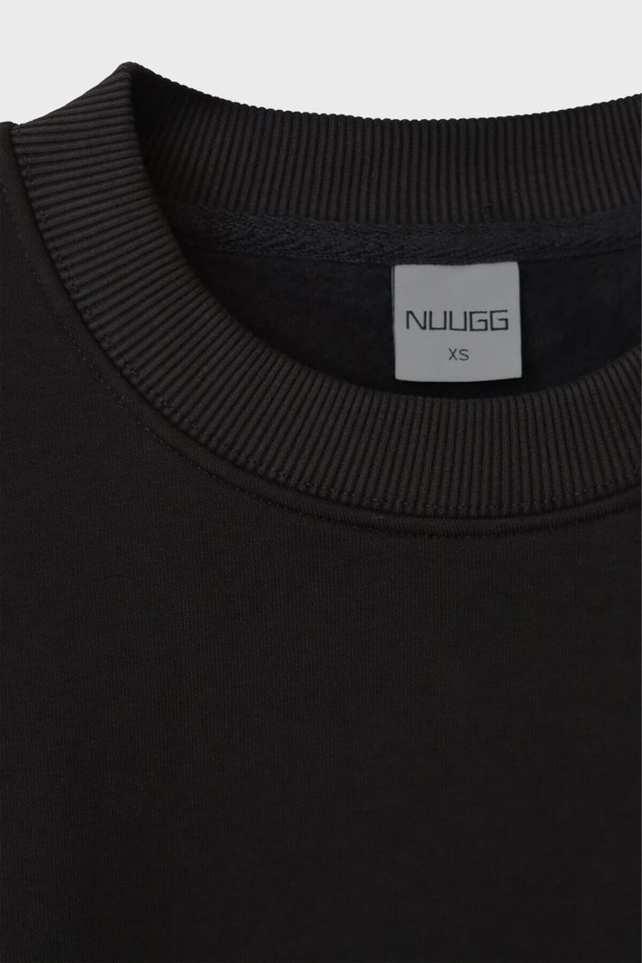 Yurtta Sulh Cihanda Sulh Siyah Bisiklet Yaka Sweatshirt