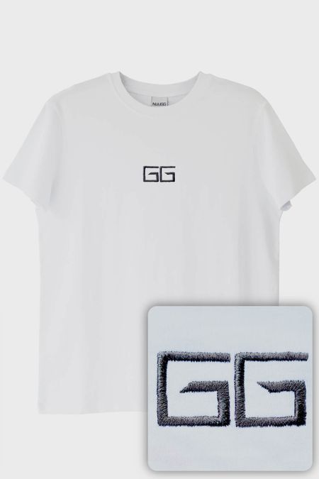 GG Logolu Nakışlı T-shirt