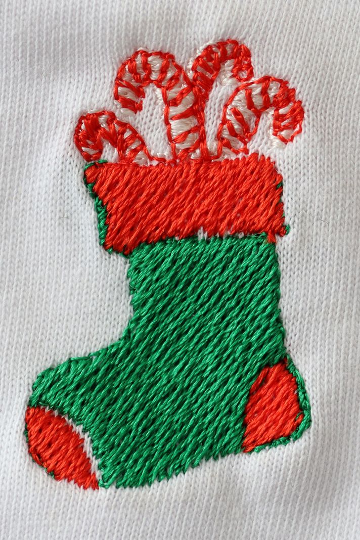 Noel Çorabı Beyaz Tişört