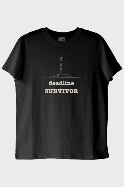 Deadline Survivor Siyah Tişört