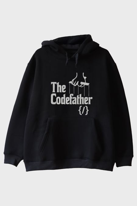 The Codefather Siyah Hoodie