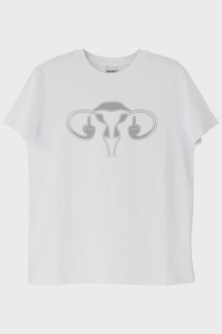 Ovaries FU Beyaz Tişört