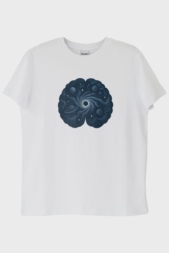 Galaktik Zihin Evreni Beyaz Tişört