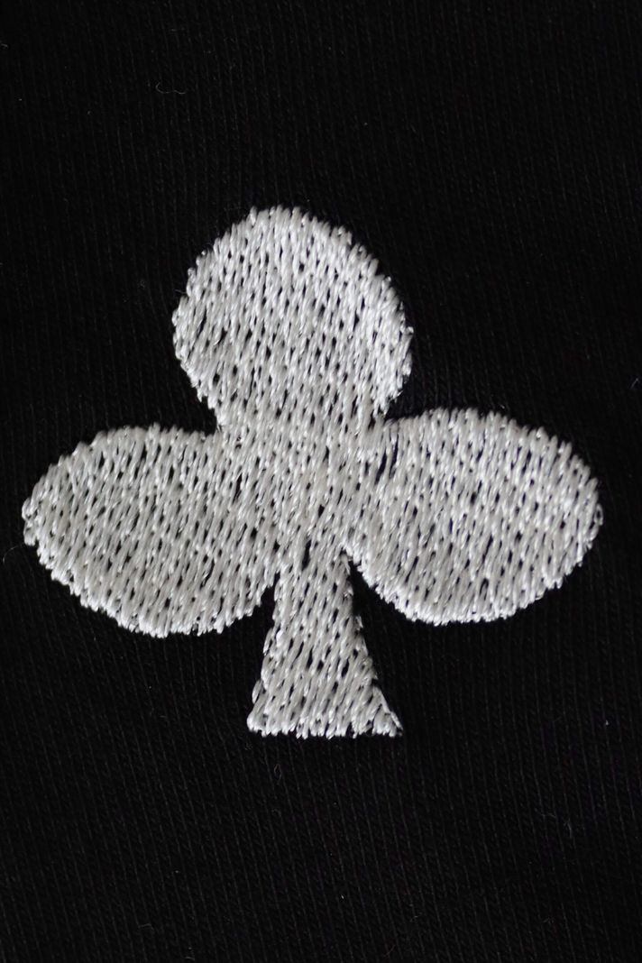 Sinek Sembol Desenli Siyah Hoodie