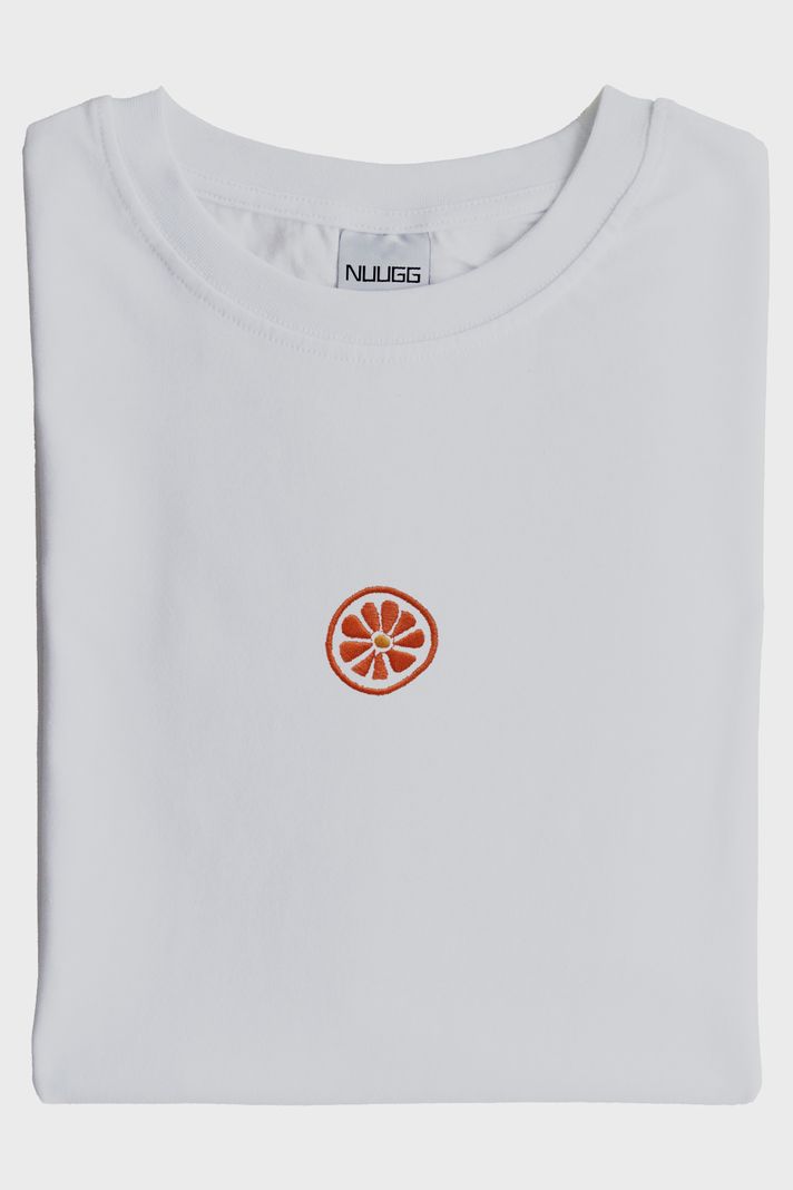 Portakal Desenli Nakış Tişört