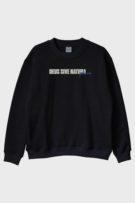 Deus Sive Natura Bisiklet Yaka Sweatshirt
