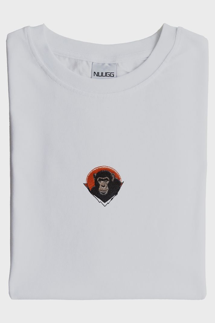 Şempanze Nakışlı T-Shirt